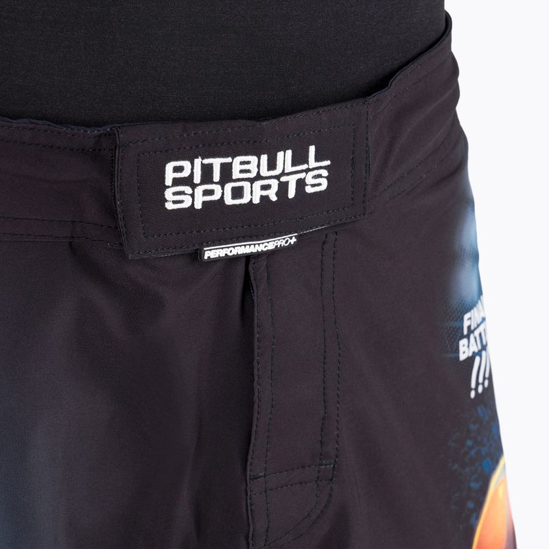 Pantaloni scurți de grappling pentru bărbați Pitbull West Coast Grappling Master Of Boxing black 5