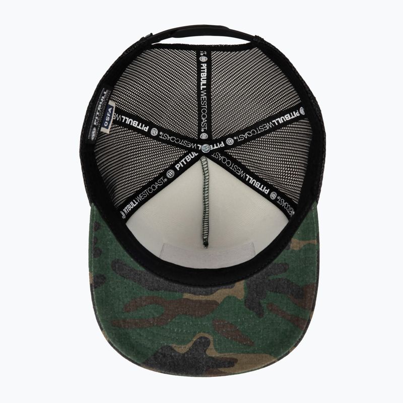 Șapcă pentru bărbați Pitbull West Coast Mesh Snapback ,,Blood Dog" Camo Trucker wood/black 7