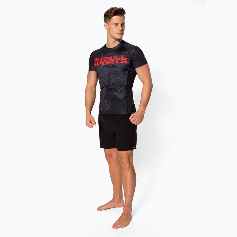 Rashguard pentru bărbați Pitbull West Coast T-S Rash Master Of Muay Thai black 2