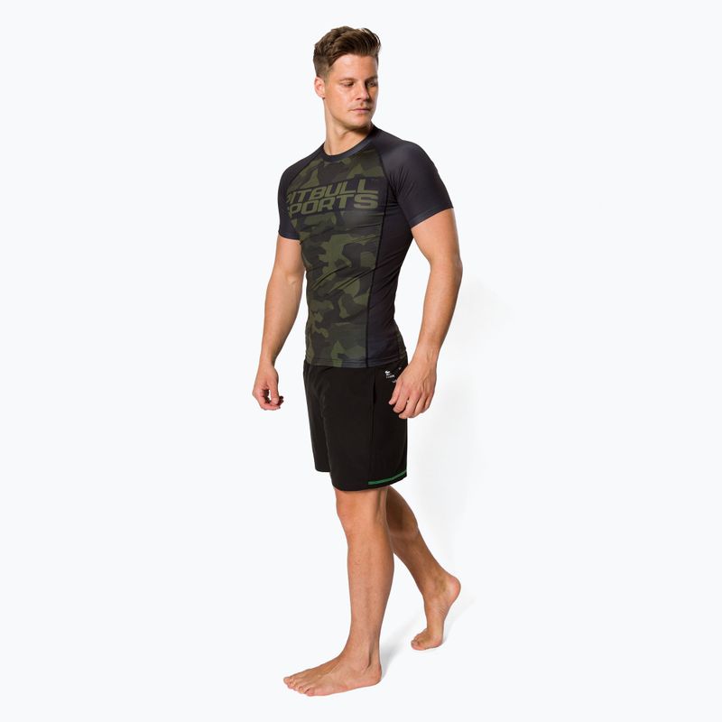 Rashguard pentru bărbați Pitbull West Coast T-S Rash Dillard olive camo 2