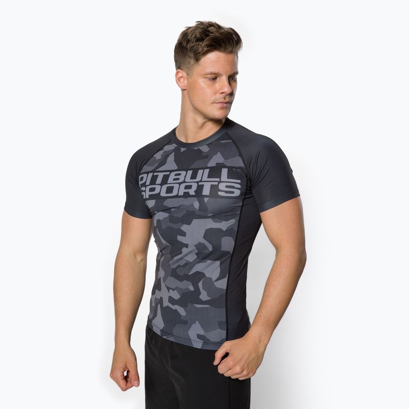 Rashguard pentru bărbați Pitbull West Coast T-S Rash Dillard black camo