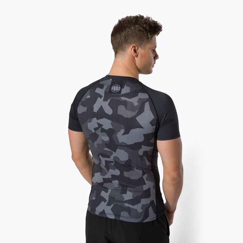Rashguard pentru bărbați Pitbull West Coast T-S Rash Dillard black camo 3