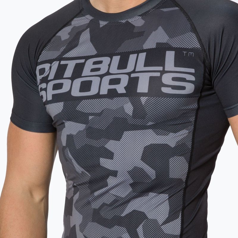 Rashguard pentru bărbați Pitbull West Coast T-S Rash Dillard black camo 4