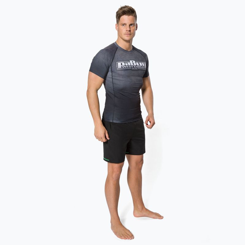 Rashguard pentru bărbați Pitbull West Coast T-S Rash Scratch grey 2