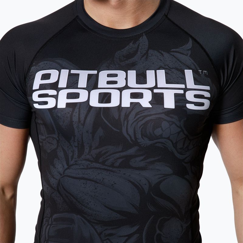 Rashguard pentru bărbați Pitbull West Coast T-S Rash Master Of Mma black 4