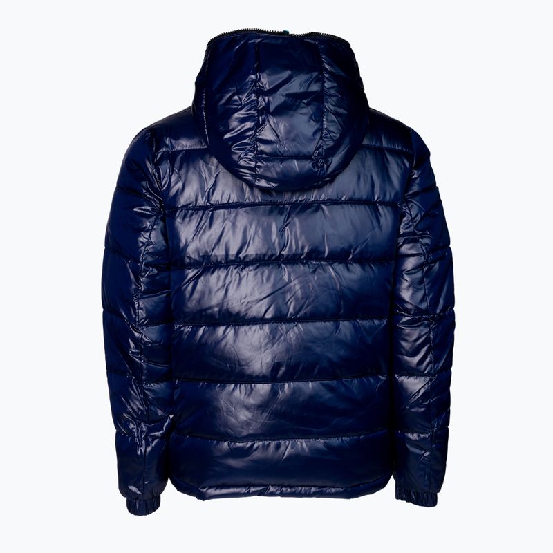 Jachetă pentru bărbați în jos Pitbull West Coast Quilted Hooded Shine dark navy 2