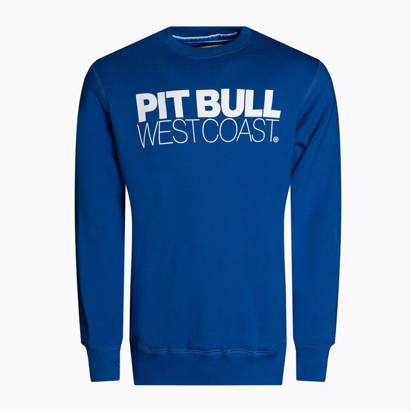 Hanorac pentru bărbați Pitbull West Coast Crewneck TNT royal blue
