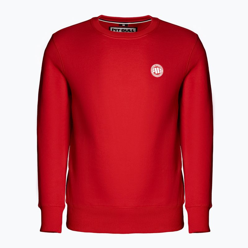 Hanorac pentru bărbați Pitbull West Coast Crewneck Small Logo red