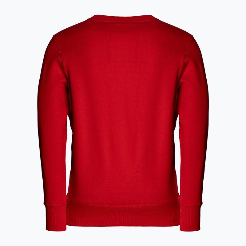 Hanorac pentru bărbați Pitbull West Coast Crewneck Small Logo red 2