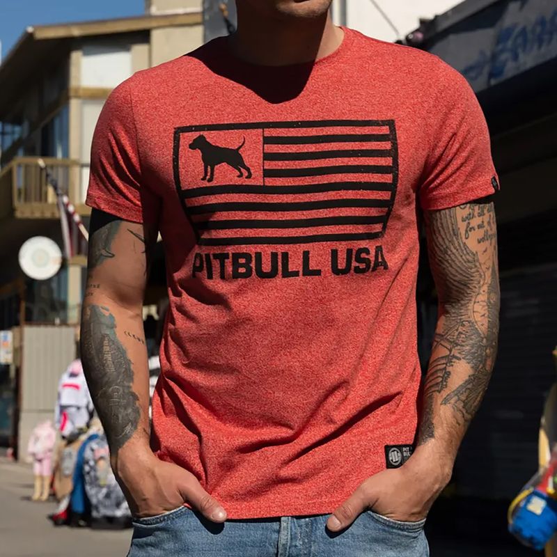 Tricou pentru bărbați Pitbull West Coast T-S Pitbull West Coast USA red 7
