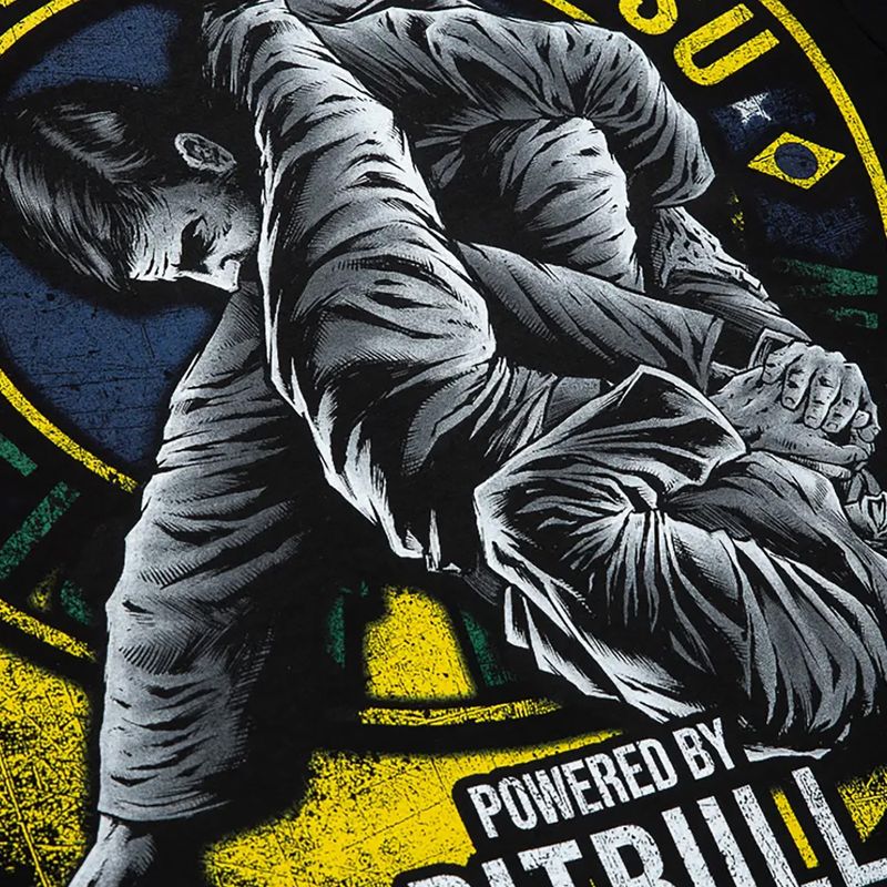 Tricou pentru bărbați Pitbull West Coast Brazilian Jiu Jitsu black 5