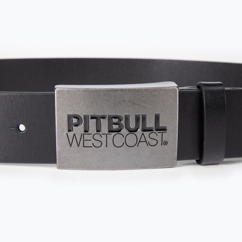 Cureaua pentru bărbați Pitbull West Coast Original Leather TNT black 2