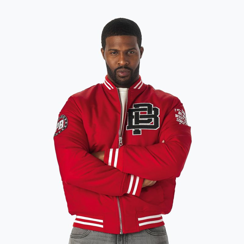 Jachetă pentru bărbați Pitbull West Coast Silverwing Padded Varsity red