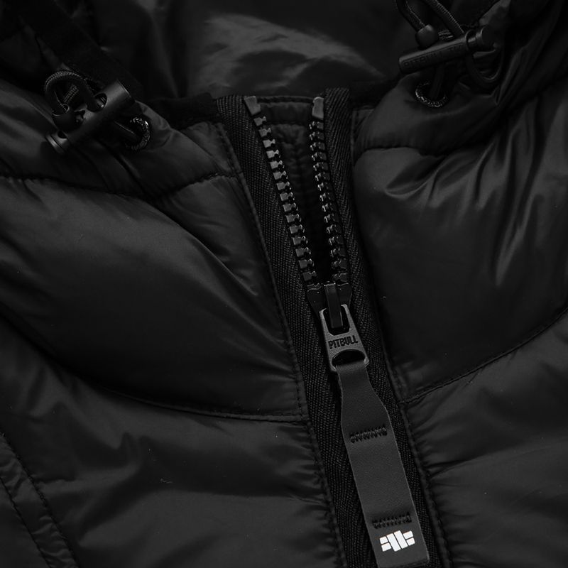 Jachetă pentru bărbați în jos Pitbull West Coast Royston Hooded Quilted black 3