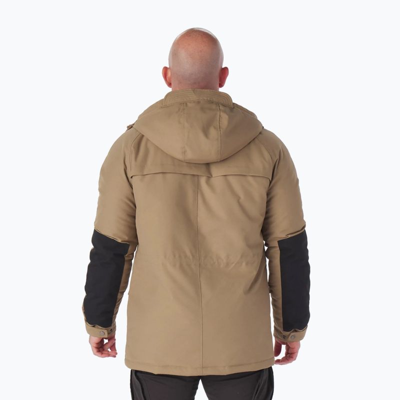 Jachetă de iarnă pentru bărbați Pitbull West Coast Gunner Hooded Parka dark sand 3