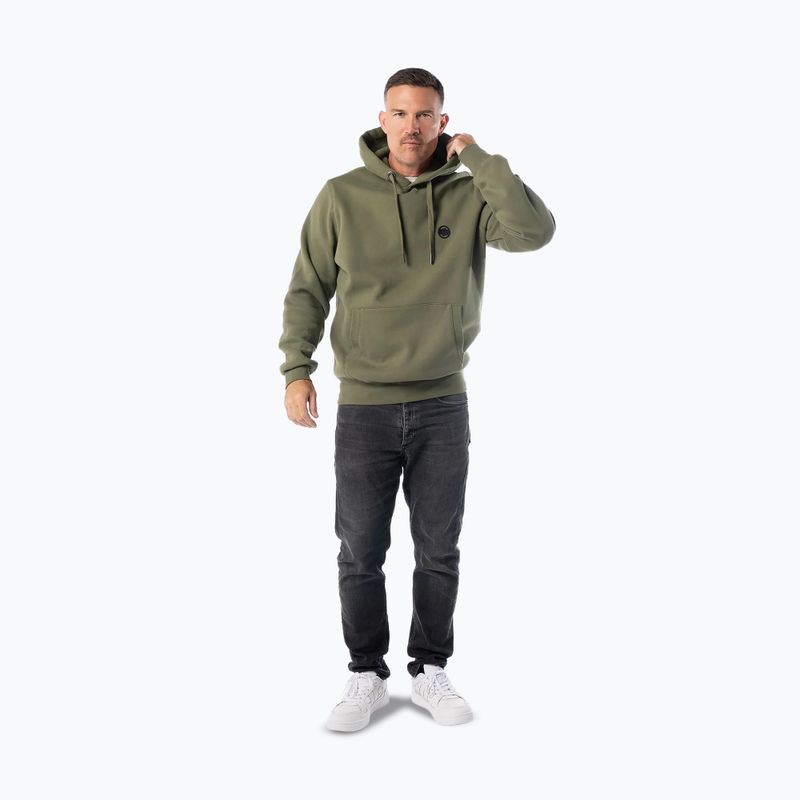 Bluză pentru bărbați Pitbull Small Logo Hooded olive 2