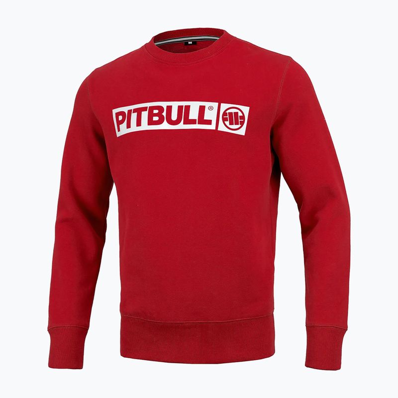 Hanorac pentru bărbați Pitbull West Coast Crewneck Hilltop Terry Group red