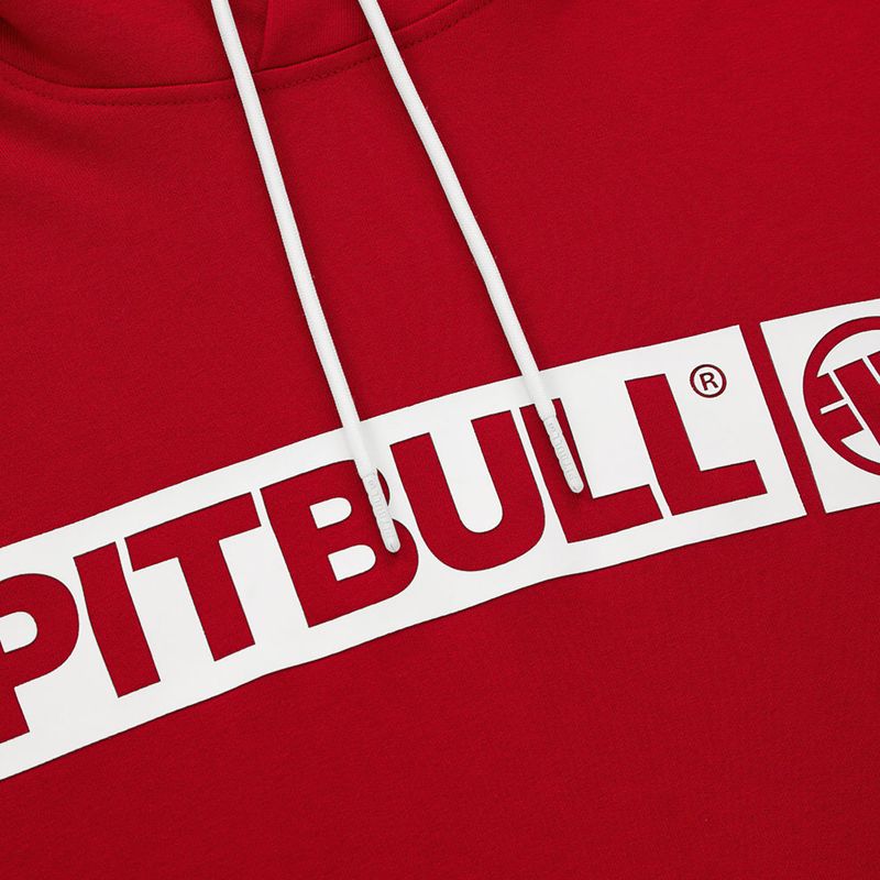 Hanorac pentru bărbați Pitbull West Coast Hooded Hilltop Terry Group red 6