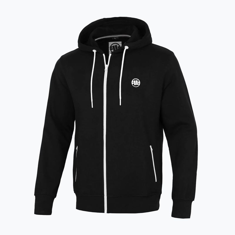 Bluză pentru bărbați Pitbull West Coast Hooded Zip Small Logo Terry Group black 3