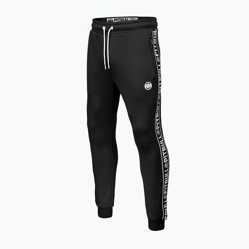 Pantaloni de trening Pitbull West Coast pentru bărbați Tape Logo Terry Group negru 4