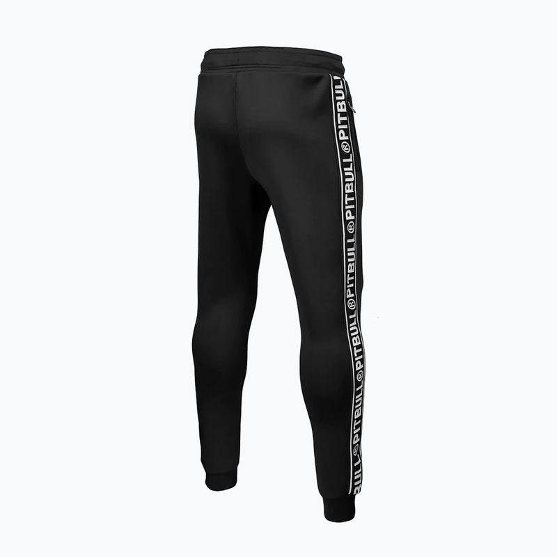 Pantaloni de trening Pitbull West Coast pentru bărbați Tape Logo Terry Group negru 5