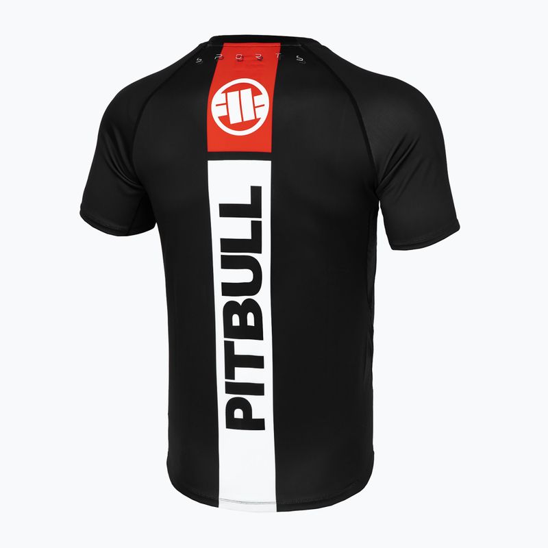 Rashguard pentru bărbați Pitbull West Coast Hilltop Sports Rash black 2