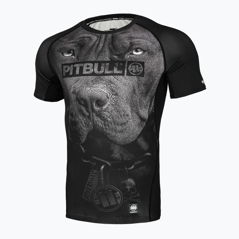 Rashguard pentru bărbați Pitbull Born in 1989 Rashguard black 7