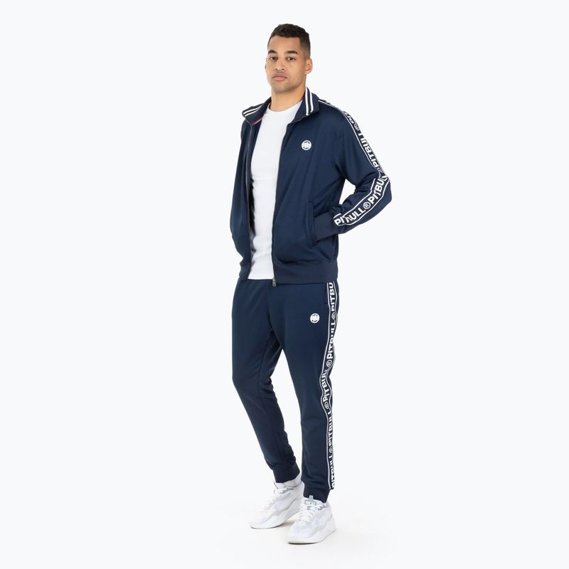 Buză pentru bărbați Pitbull West Coast Trackjacket Tape Logo Terry Group dark navy 2