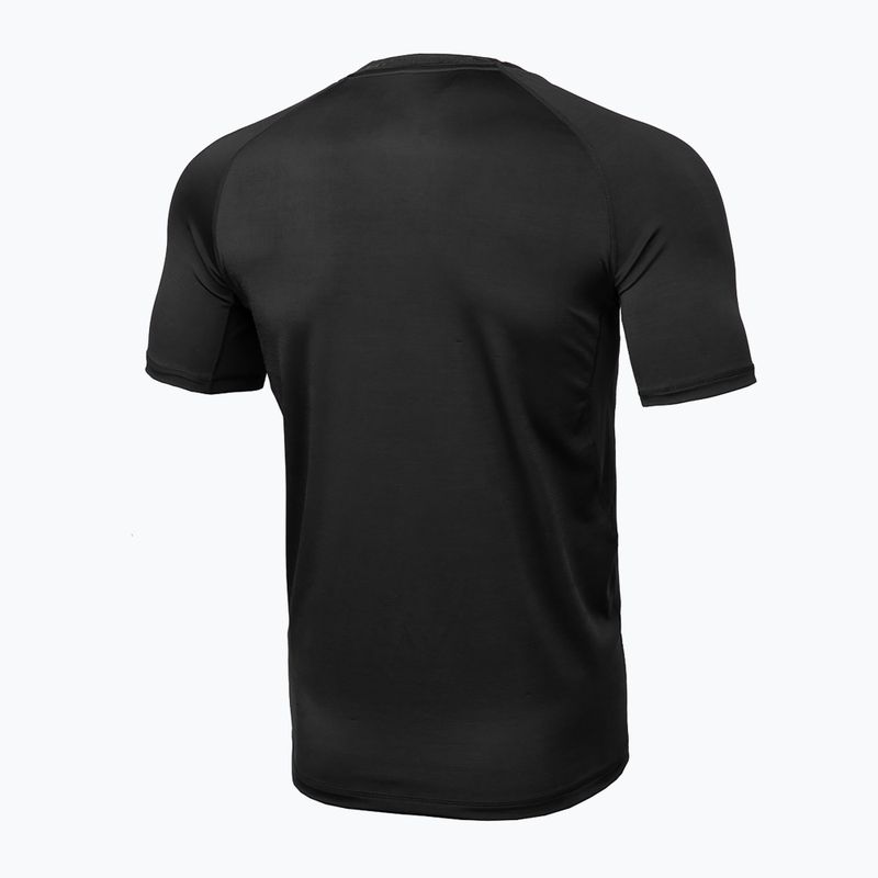 Rashguard pentru bărbați Pitbull West Coast Performance Small Logo black 2