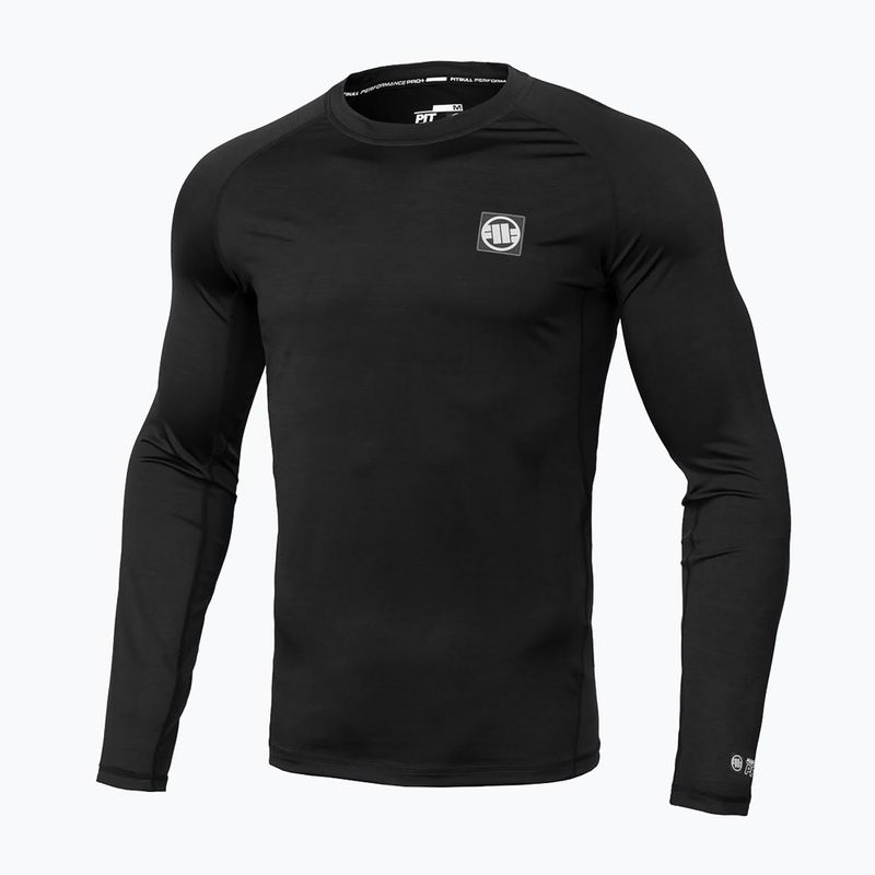 Bărbați Rashguard cu mânecă lungă Pitbull West Coast Performance Small Logo black 6