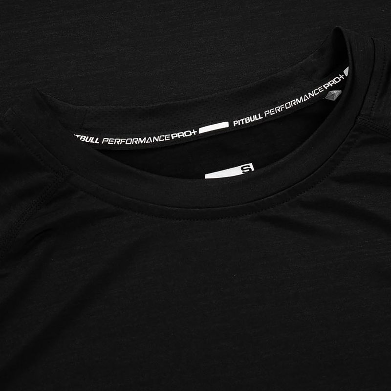 Bărbați Rashguard cu mânecă lungă Pitbull West Coast Performance Small Logo black 8