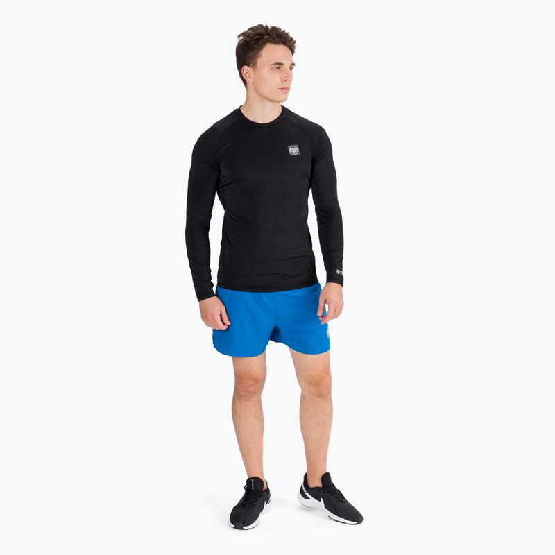 Bărbați Rashguard cu mânecă lungă Pitbull West Coast Performance Small Logo black 5
