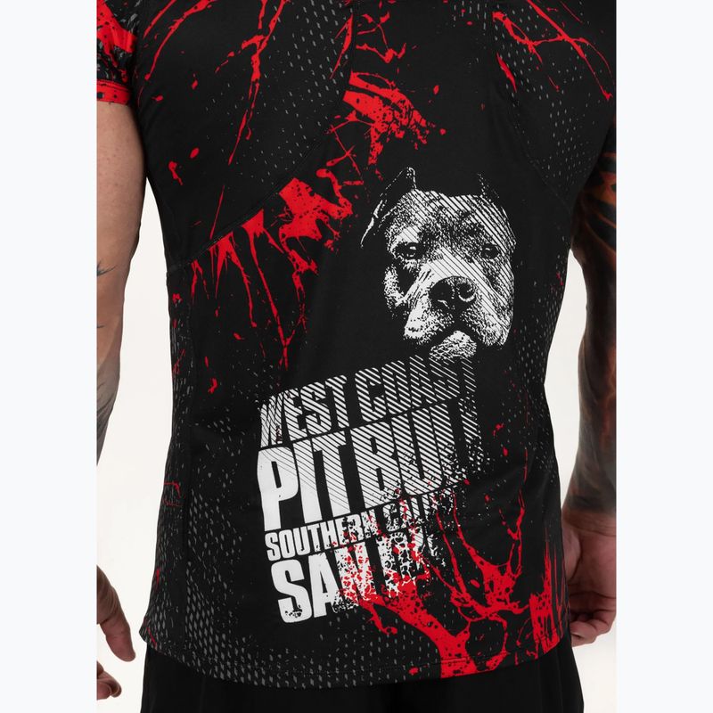 Tricou de antrenament pentru bărbați Pitbull Mesh Performance Pro Plus Blood Dog II black 6