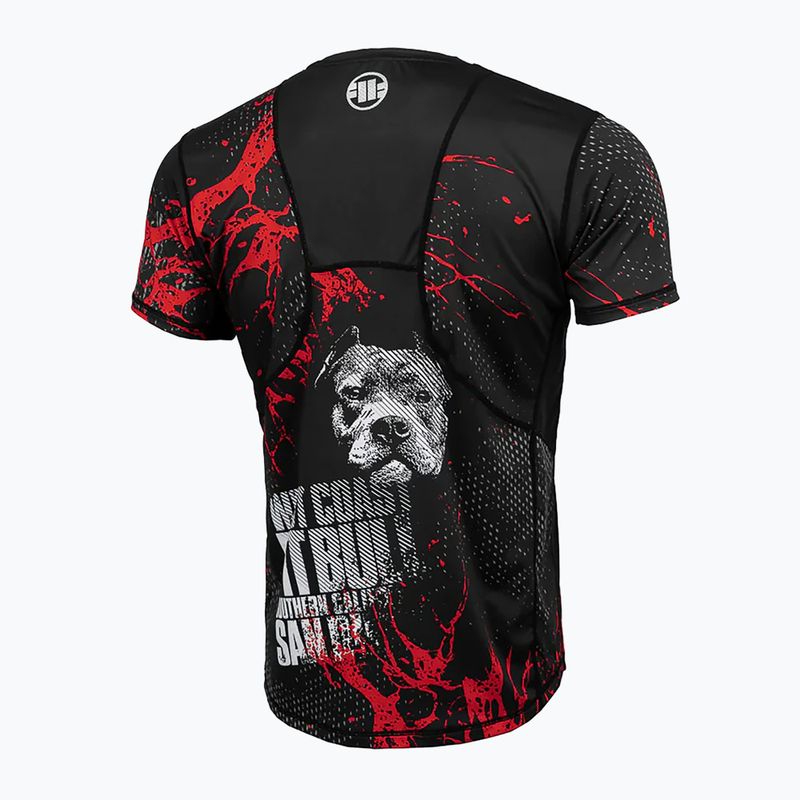 Tricou de antrenament pentru bărbați Pitbull Mesh Performance Pro Plus Blood Dog II black 9