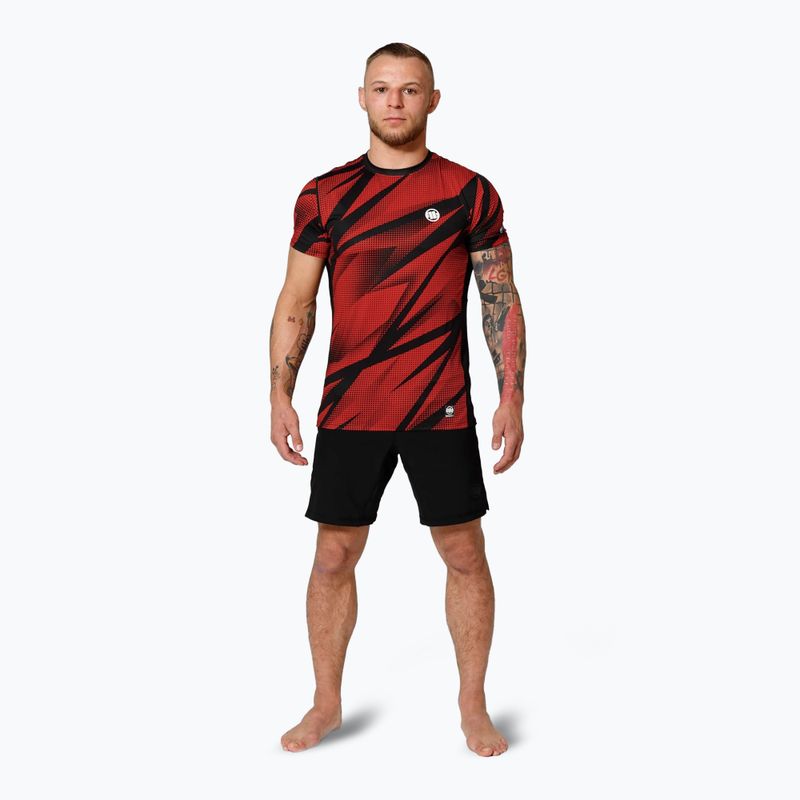 Tricou de antrenament pentru bărbați Pitbull Mesh Performance Pro Plus Dot Camo II red 2