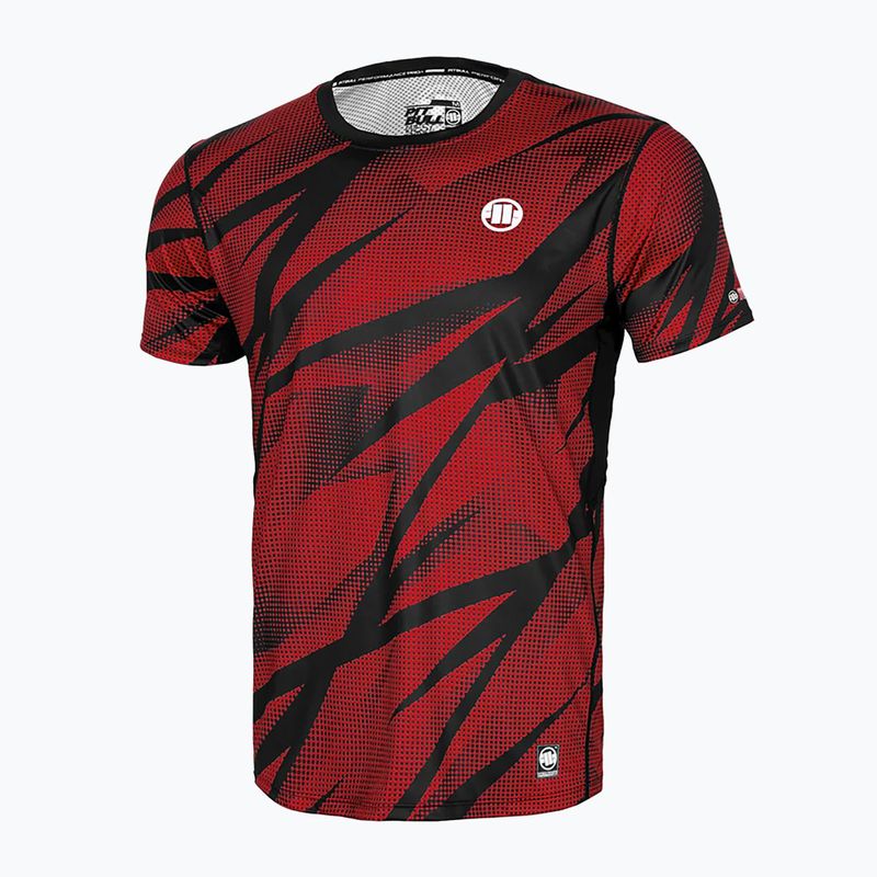 Tricou de antrenament pentru bărbați Pitbull Mesh Performance Pro Plus Dot Camo II red 4