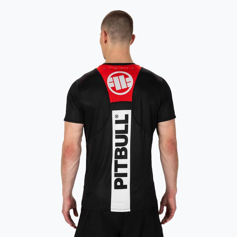 Tricou de antrenament pentru bărbați Pitbull Mesh Performance Pro Plus Hilltop Sports black 3