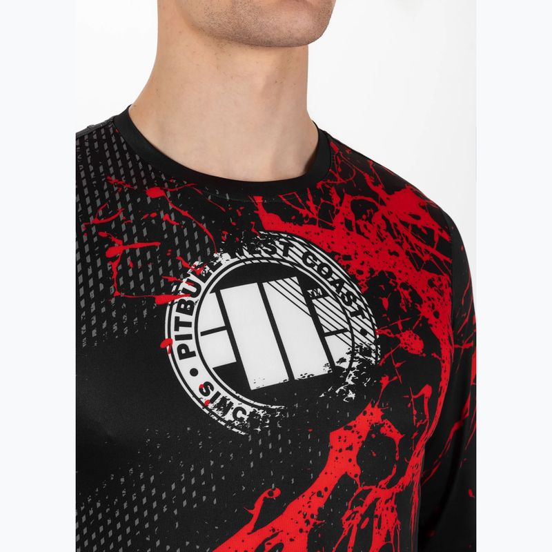 Longsleeve de antrenament pentru bărbați Pitbull Mesh Performance Pro Plus Blood Dog II black 4