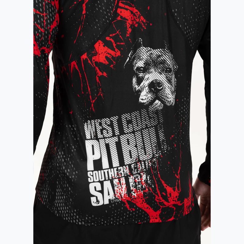 Longsleeve de antrenament pentru bărbați Pitbull Mesh Performance Pro Plus Blood Dog II black 6