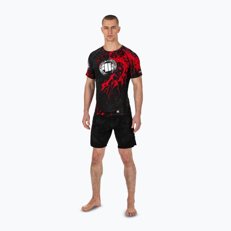 Rashguard pentru bărbați Pitbull West Coast Blood Dog 2 Rash black 2