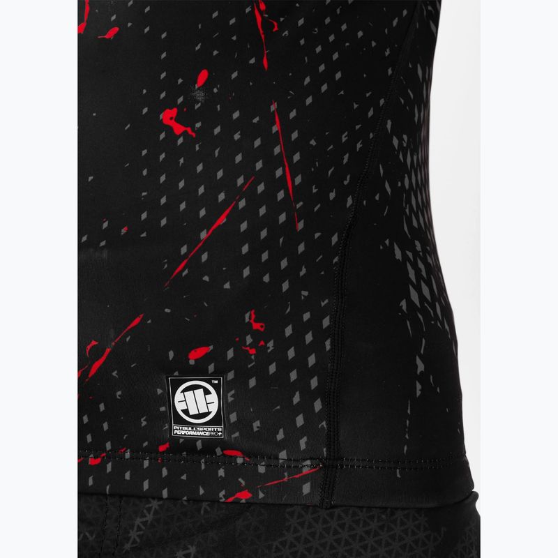 Rashguard pentru bărbați Pitbull West Coast Blood Dog 2 Rash black 8