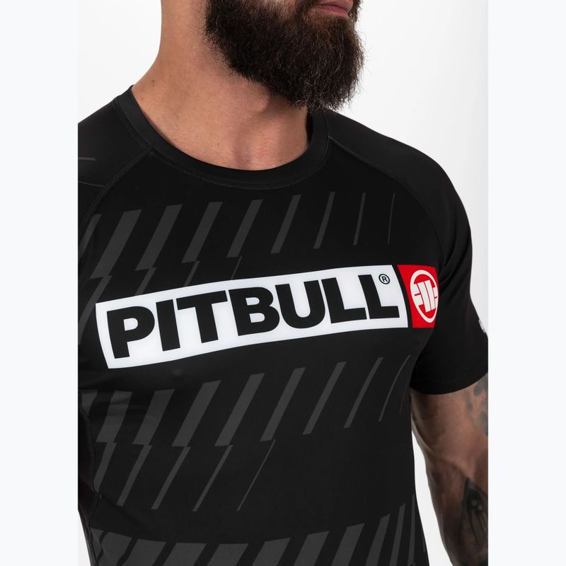 Rashguard pentru bărbați Pitbull Street Dog Rashguard black 4