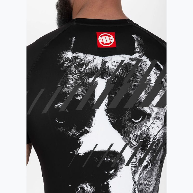 Rashguard pentru bărbați Pitbull Street Dog Rashguard black 5