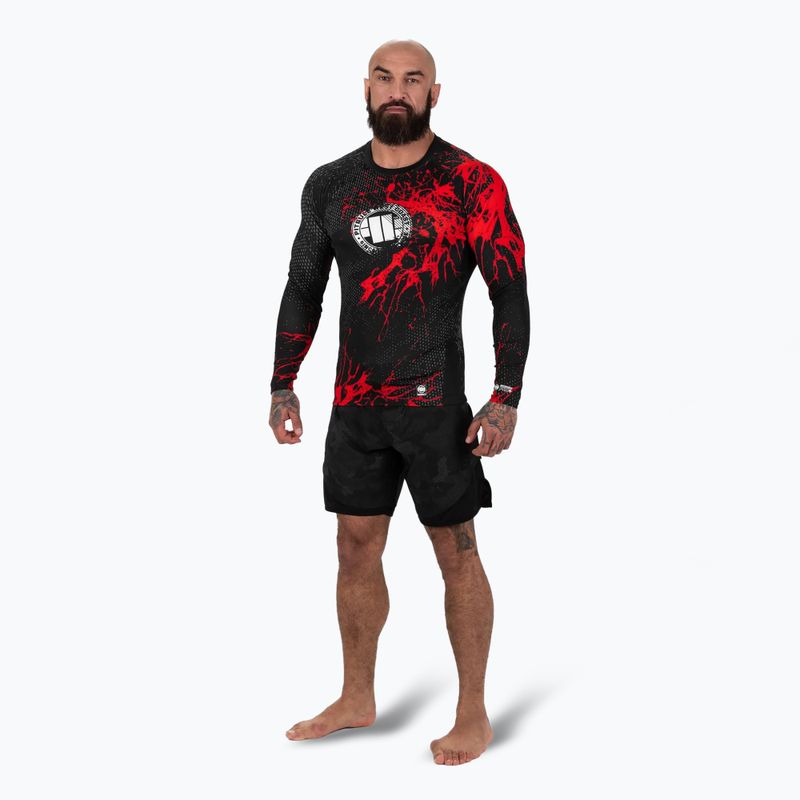 Rashguard longsleeve pentru bărbați Pitbull Rashguard Blood Dog II black 2