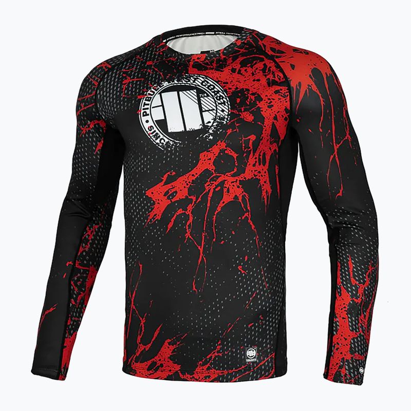 Rashguard longsleeve pentru bărbați Pitbull Rashguard Blood Dog II black 7