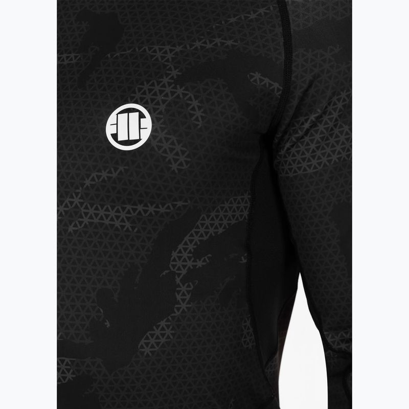 Bărbați Rashguard cu mânecă lungă Pitbull West Coast Net Camo 2 Rash black camo 5