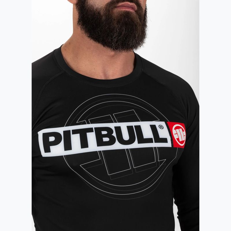 Rashguard longsleeve pentru bărbați Pitbull Rashguard Hilltop Sports black 4