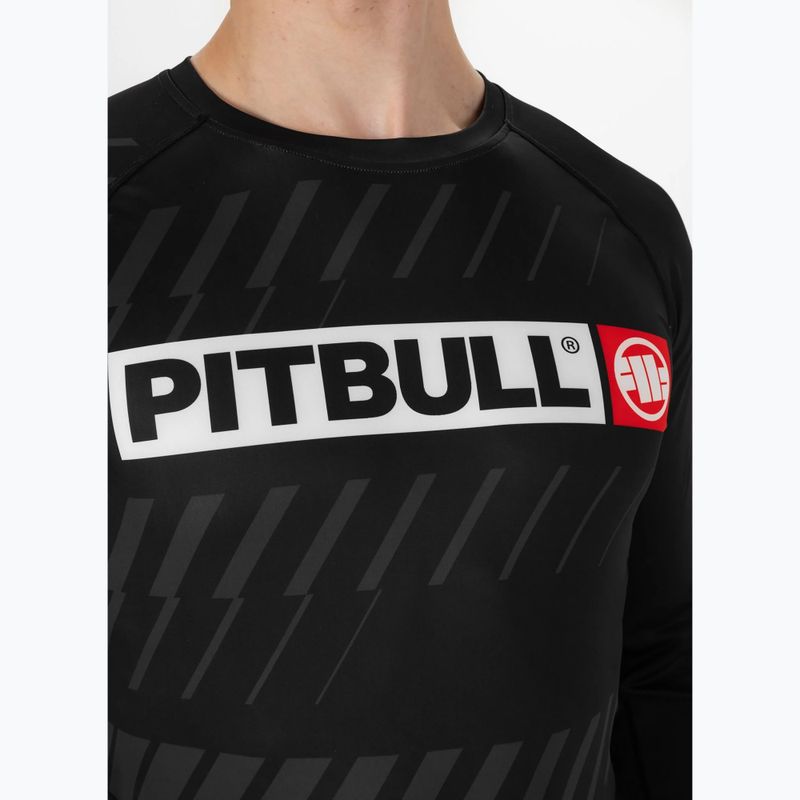 Rashguard longsleeve pentru bărbați Pitbull Rashguard Street Dog black 4