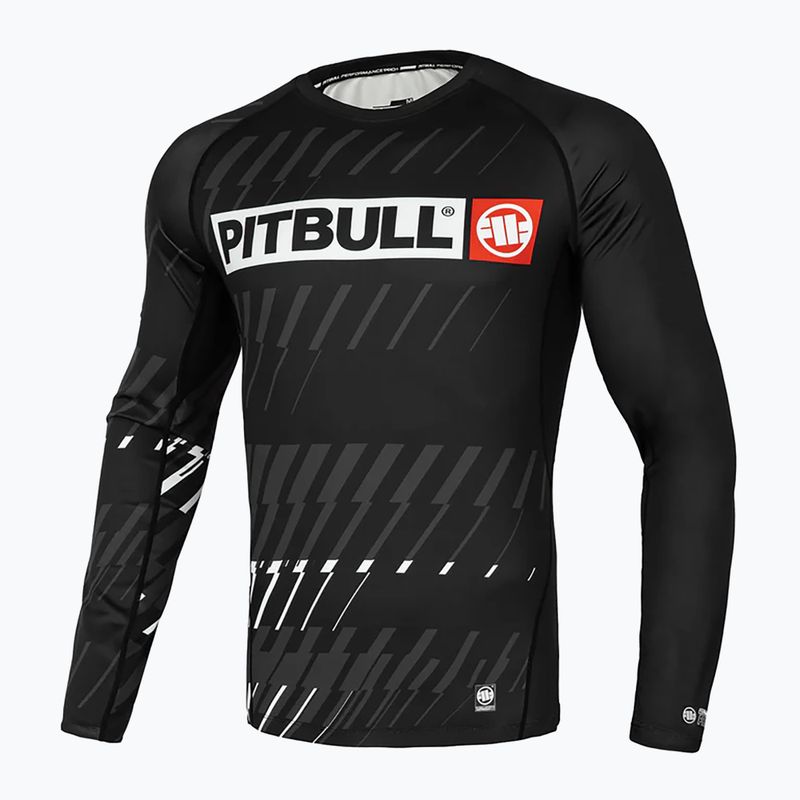 Rashguard longsleeve pentru bărbați Pitbull Rashguard Street Dog black 7