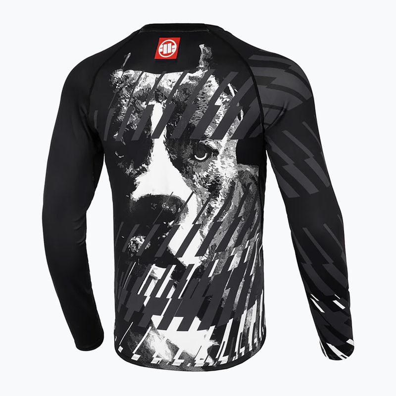 Rashguard longsleeve pentru bărbați Pitbull Rashguard Street Dog black 8